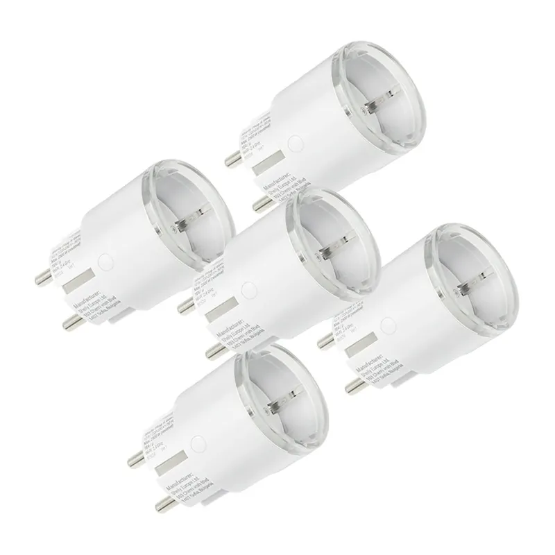 Σετ 5 έξυπνων πριζών Shelly Plug S MTR Gen3 12A (λευκό)