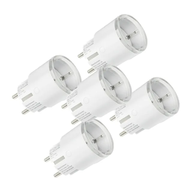 Σετ 5 έξυπνων πριζών Shelly Plug S MTR Gen3 12A (λευκό)
