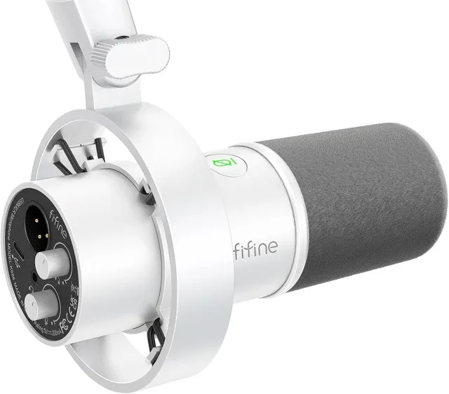 Δυναμικό μικρόφωνο Fifine K688W (λευκό)