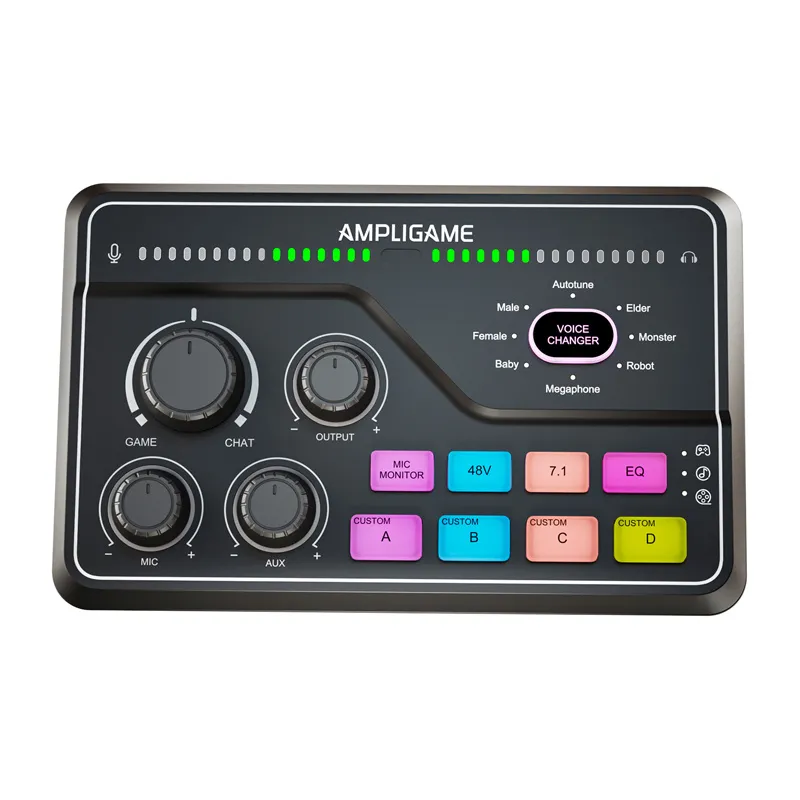 Fifine SC8 RGB gaming mixer (μαύρο)