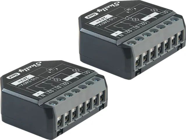 Σετ 2 ελεγκτών Shelly 2PM Gen4 Zigbee/Matter