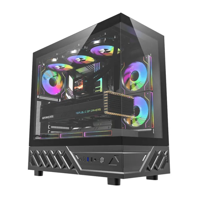 Θήκη υπολογιστή DarkFlash DS950 (μαύρη) + 6 ανεμιστήρες