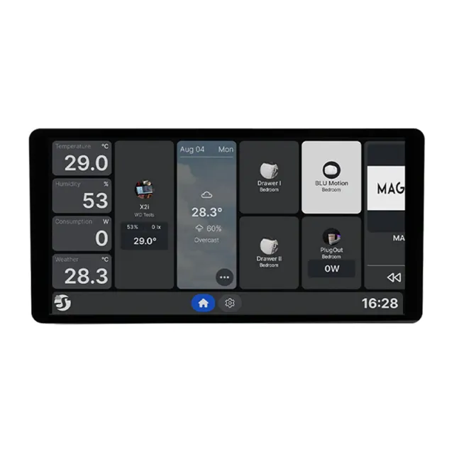 6,95" Shelly Wall Display X2i WiFi/BLU πίνακας ελέγχου (μαύρος)