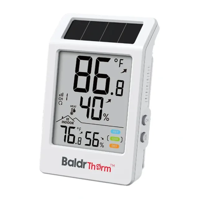 BALDRTHERM B0707 Θερμοϋγρόμετρο με ηλιακή τροφοδοσία