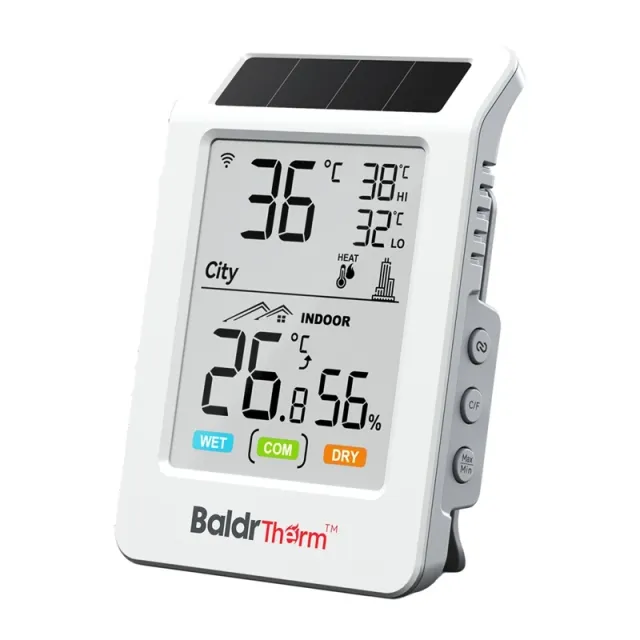 BALDRTHERM HCS596WB Θερμοϋγρομέτρο με Wi-Fi και ηλιακή τροφοδοσία