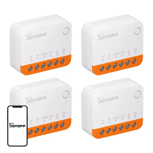 SONOFF MINIR4 (Extreme) Διακόπτης, Σετ 4 τεμαχίων