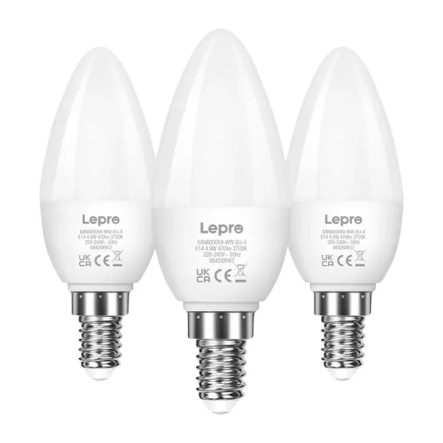 Λαμπτήρας LED LEPRO 600059-WW-EU-3 E14 C37 4,2 W (40 W) 470 lm 2700 K θερμό λευκό 250° 3 τεμάχια