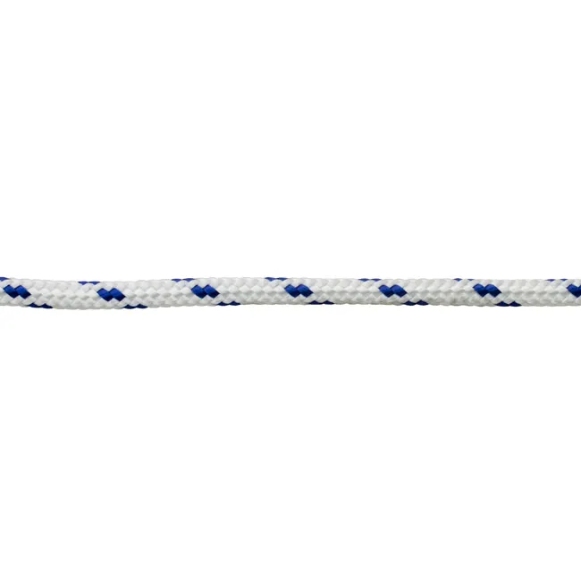 PES Πλεγμένο Σχοινί Λευκό/Μπλε 6mm