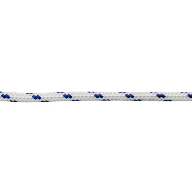 PES Πλεγμένο Σχοινί Λευκό/Μπλε 6mm