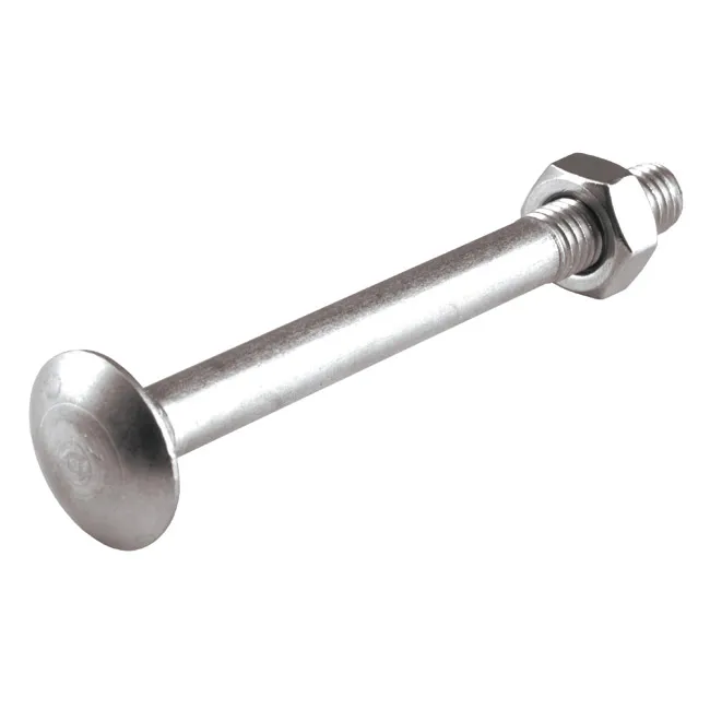 Κασονόβιδα M 8x80 Inox A2 DIN603 & Περικόχλιο 10Τμχ