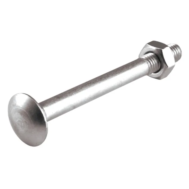 Κασονόβιδα M 8x80 Inox A2 DIN603 & Περικόχλιο 10Τμχ