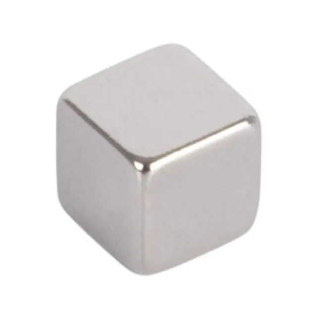 Μαγνήτης Κύβος Neodymium Ασημί 5x5mm 8Τμχ