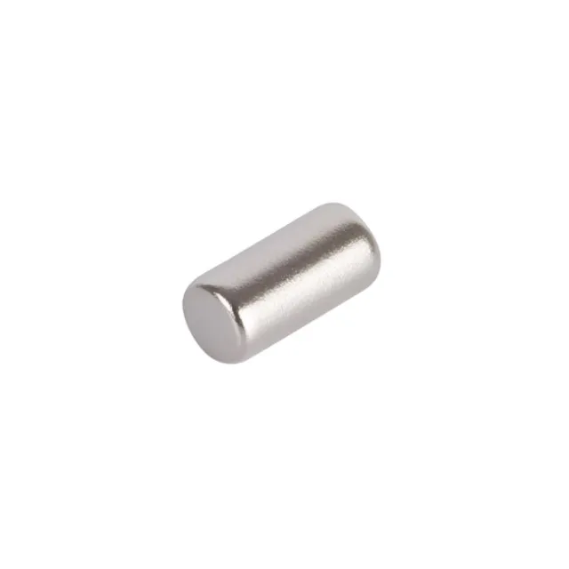 Μαγνήτης-Κύλινδρος Neodymium Ασημί 4x8mm 10Τμχ