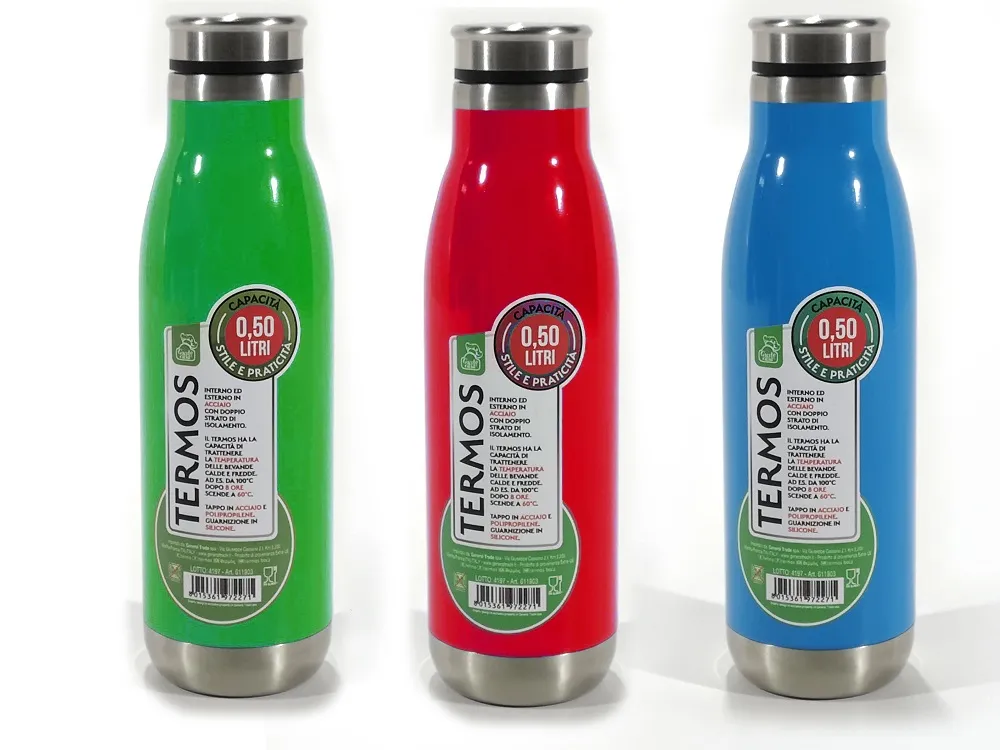 Θερμός 500ml Μέταλλο Σε 3 Χρώματα