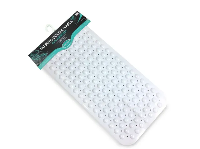 Πατάκι Μπάνιου Αντιολισθητικό Λευκό PVC 78c38cm