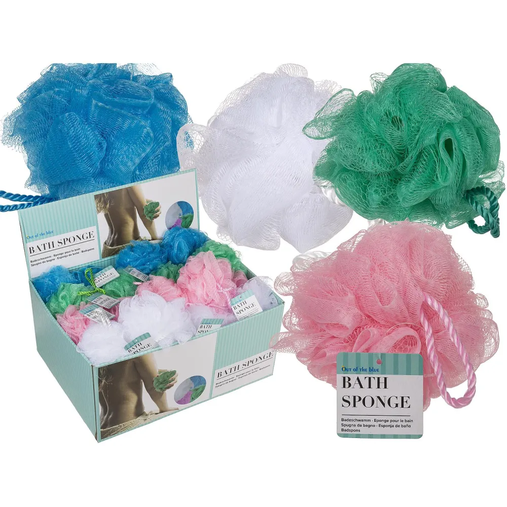 Σφουγγάρι Μπάνιου Nylon 12cm Σε 4 Χρώματα