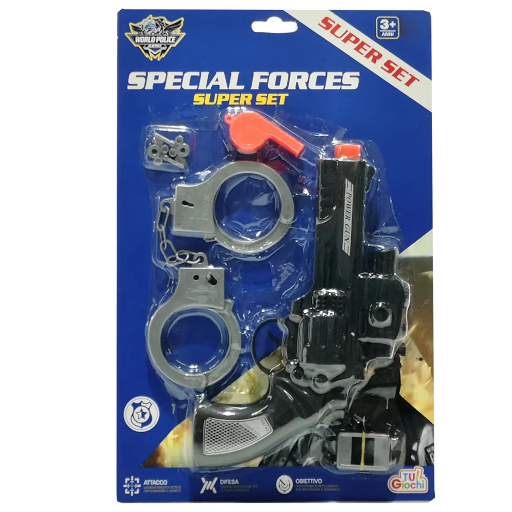 Σετ Παιχνιδιού Special Forces Μαύρο/Ασημί/Πλαστικό 22cm