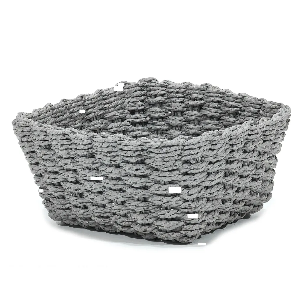 Καλάθι Τετράγωνο Γκρι 20x20x10cm