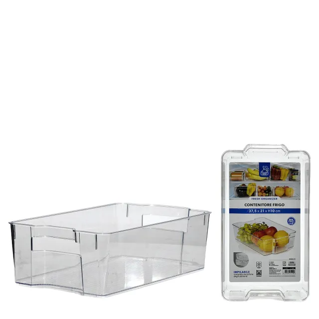 Οργανωτής Ψυγείου Διάφανο Πλαστικό 37.5x21x10cm