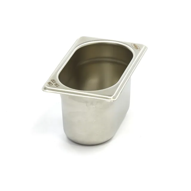 Δοχείο Gastronorm - 1/9 GN - 10cm Βάθος - Ανοξείδωτο Χάλυβα
