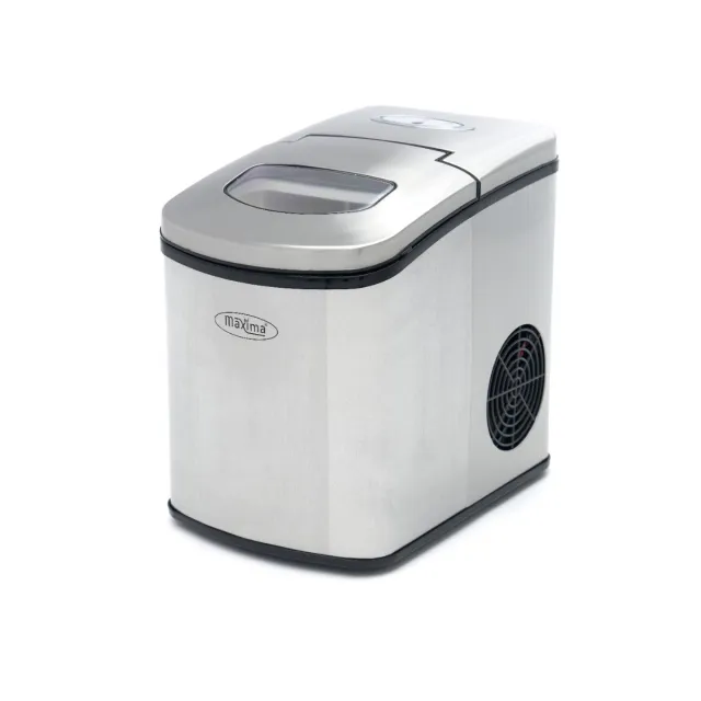 Μηχανή Πάγου - 10-12kg/ημέρα - Σφαιρικοί Κύβοι - Ψυχόμενη Αέρα - Ασημί