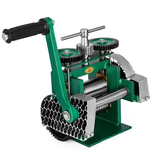 Μηχανή έλασης VEVOR Combination Rolling Mill Jewellery 85mm Roller Width Flat Rolling Manual Jewelry Press Eργαλείο ταμπλέτας Jewelry DIY Tools (120x55mm)