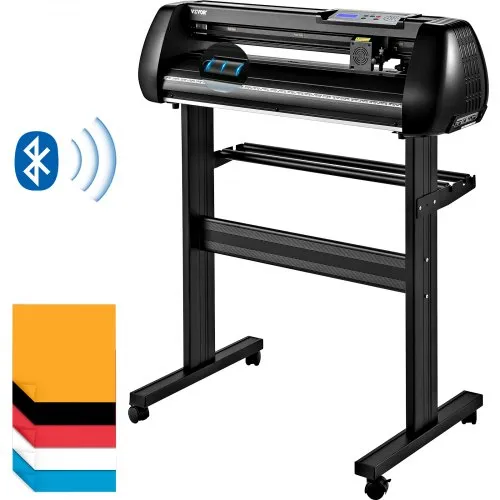 VEVOR Μηχανή Κοπής Βινυλίου, Κοπτικό Plotter 34ιντσών, Offline Μηχανή Κοπής Mobile Bluetooth, Ακριβής Ράβδος Ρολών Υψηλής Ακρίβειας Ρυθμιζόμενη Ταχύτητα & Δύναμη, DIY SignMaster Software Blade για Windows