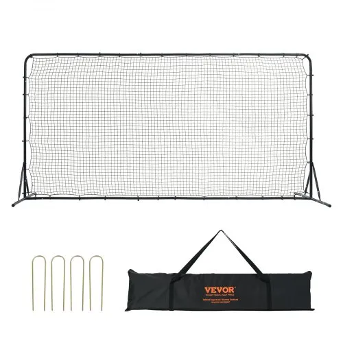 VEVOR Soccer Rebounder Net, Iron Soccer Training Equipment 12x6FT, Δώρο προπόνησης αθλητικού ποδοσφαίρου με φορητή τσάντα, Volleyball Rebounder Wall Τέλειο για εξάσκηση στην πίσω αυλή, ατομική προπόνηση, πάσο