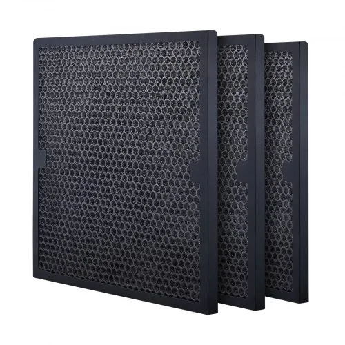 Φίλτρα ενεργού άνθρακα VEVOR, 3 Pack, 15,7'' x 15,7'' Αντικατάσταση φίλτρου αέρα, Υψηλής απόδοσης φίλτρα Stage 2 Συμβατά με BlueDri & VEVOR Scrubber, Καθαριστές αέρα, Εξοπλισμός αποκατάστασης ζημιών από νερό