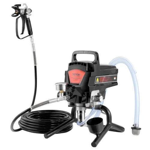 VEVOR Στάντ Αερολύματος Χωρίς Αέρα, 950W 3000PSI Υψηλής Απόδοσης Ηλεκτρικός Αερολύτης, Λεπτό και Ομοιόμορφο Εφέ Βαφής, Χειροκίνητοι Αερολύτες για Εσωτερική και Εξωτερική Βαφή Επίπλων και Φρακτών