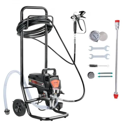 VEVOR Στάντ Αεροζόλ Χρώματος, 950W 3000PSI Υψηλής Απόδοσης Ηλεκτρικός Αεροζόλ Χρωματιστής Με Καρότσι, Λεπτό και Ομοιόμορφο Εφέ Χρωματισμού, Χρωματιστές Συσκευές για Εσωτερικά και Εξωτερικά Έπιπλα και Φράκτες