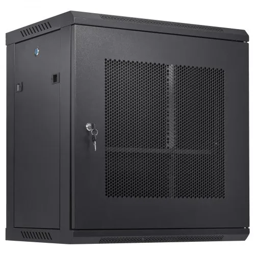 VEVOR 12U Wall Mount Network Server Cabinet, 37,6cm/14,8" Deep, Server Rack Cabinet Enclosure, 90kg/200 lbs Μέγιστη χωρητικότητα φορτίου στο έδαφος, με πλευρικά πάνελ πόρτας κλειδώματος, για εξοπλισμό πληροφορικής, συσκευές A/V