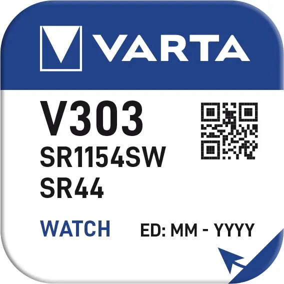 Μπαταρία VARTA V303 (type SR44) Silver Oxide 1 pcs