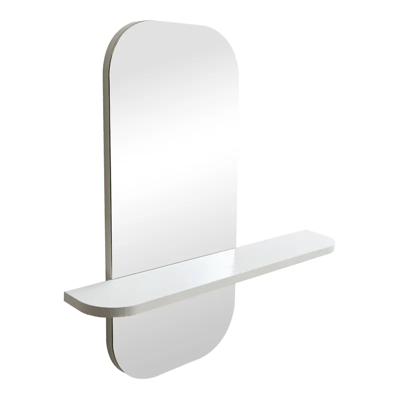 Καθρέπτης Lunaria pakoworld λευκό MDF 60x11.5x60εκ