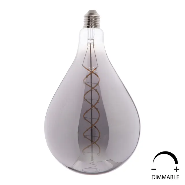 ΛΑΜΠΤΗΡΑΣ LED FILAMENT 8W E27 3000K SMOKE COLOR DIMMABLE HM4052.03