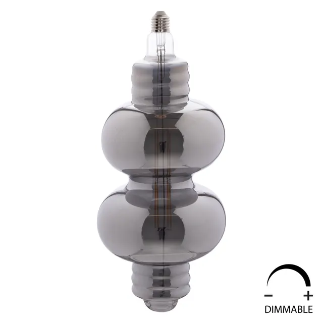 ΛΑΜΠΤΗΡΑΣ LED FILAMENT 8W E27 3000K SMOKE COLOR DIMMABLE HM4053.03