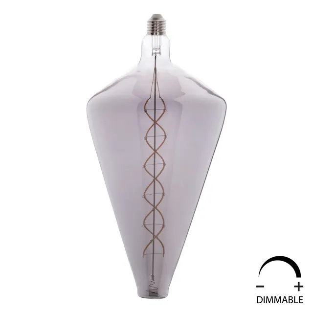 ΛΑΜΠΤΗΡΑΣ LED FILAMENT 8W E27 3000K SMOKE COLOR DIMMABLE HM4054.03