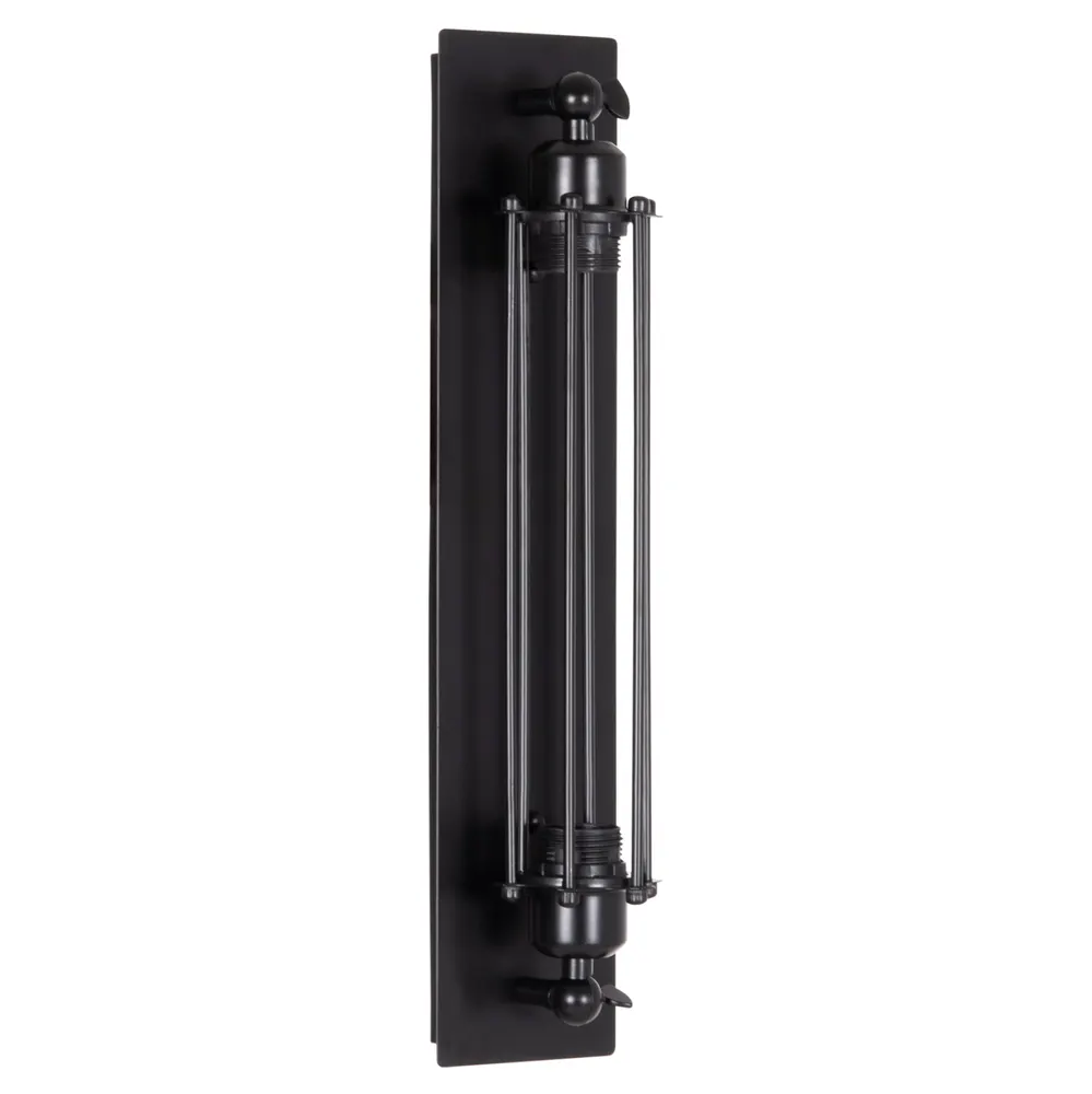 ΑΠΛΙΚΑ ΤΟΙΧΟΥ 2ΦΩΤΗ BEACON HM4463 ΜΕΤΑΛΛΟ ΣΕ ΜΑΥΡΟ 10x10x47Υεκ.