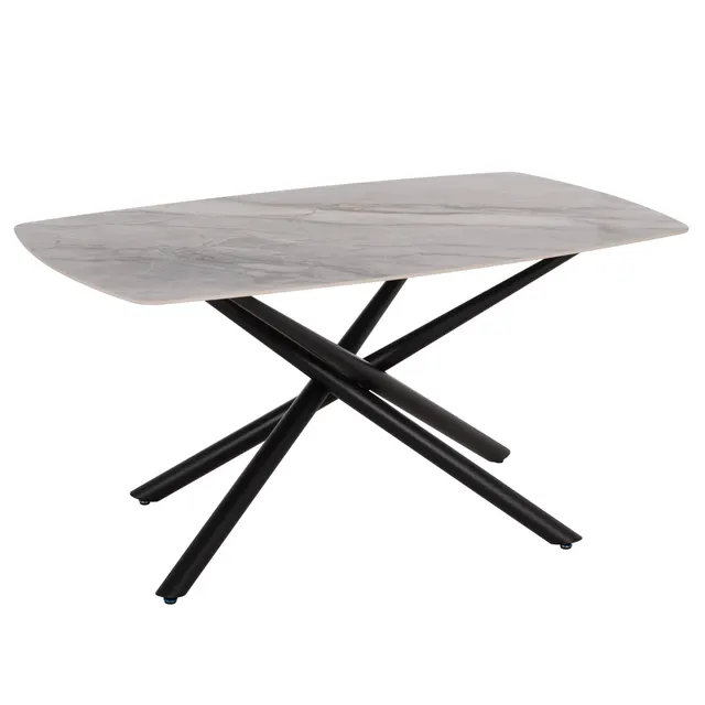 ΤΡΑΠΕΖΙ ΤΡΑΠΕΖΑΡΙΑΣ ISKA HM18420 ΚΕΡΑΜΙΚΟ TOP ΣΕ ΛΕΥΚΟ/ΚΑΦΕ ΜΑΡΜΑΡΟ 160x90x79Υεκ
