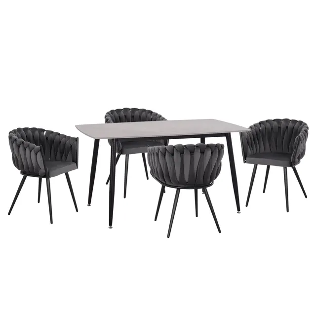 ΣΕΤ ΤΡΑΠΕΖΑΡΙΑΣ 5ΤΜΧ RAVEN HM12116.01 ΚΕΡΑΜΙΚΟ TOP ΓΚΡΙ ΜΑΡΜΑΡΟ--ΓΚΡΙ ΒΕΛΟΥΔΟ
