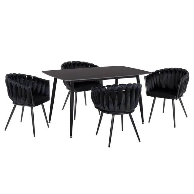 ΣΕΤ ΤΡΑΠΕΖΑΡΙΑΣ 5ΤΜΧ RAVEN HM12116.03 ΚΕΡΑΜΙΚΟ TOP ΜΑΥΡΟ ΜΑΡΜΑΡΟ--ΜΑΥΡΟ ΒΕΛΟΥΔΟ