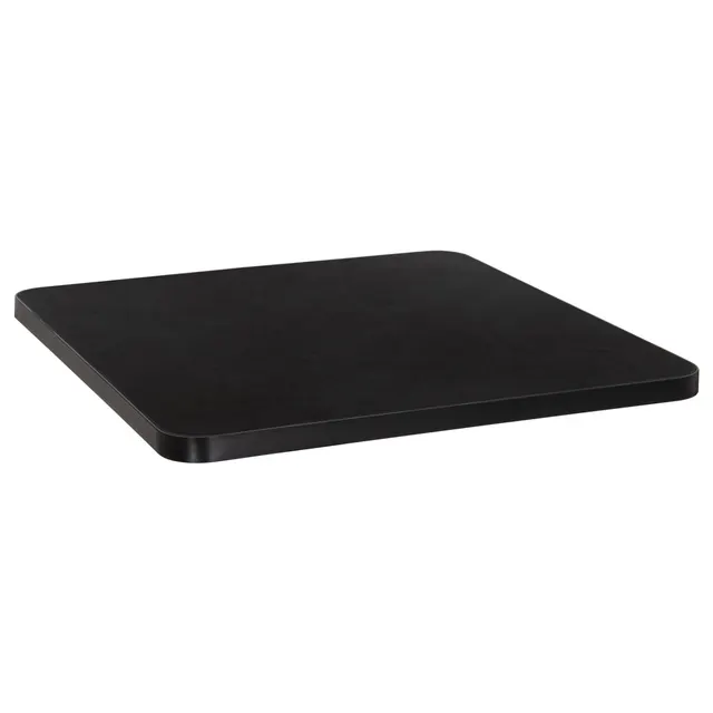 ΕΠΙΦΑΝΕΙΑ ΤΡΑΠΕΖΙΟΥ SINTERED STONE ΤΕΤΡΑΓΩΝΗ HM6654.01 ΜΑΥΡΗ ΜΕ ΠΛΑΙΣΙΟ ALU ΜΑΥΡΟ 70x70εκ.