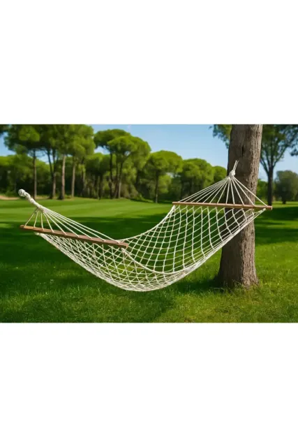 Μονόκλινο πολυτελές αιώρα από νήμα Λευκό 190x95 cm