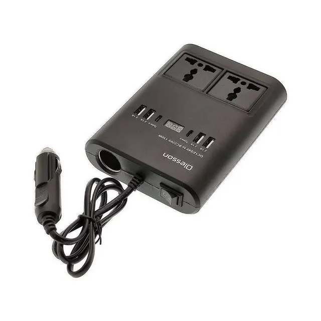 Μετασχηματιστής - Power Inverter αυτοκινήτου - 150W - 12VDC to 220VAC - 4xUSB - CD350562 - 505523