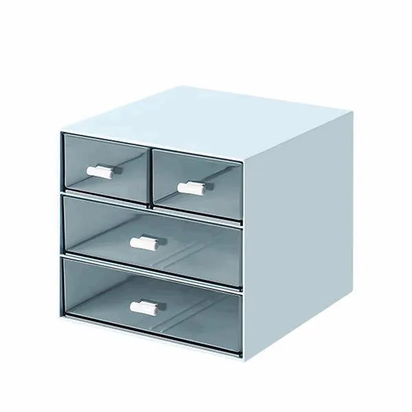 Organizer με 4 συρτάρια μπλε Y14,6x15,5x17,6εκ.