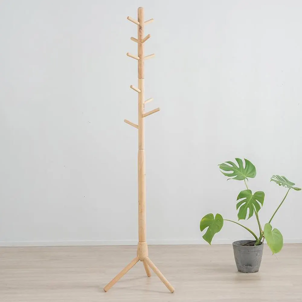 Καλόγερος Nextdeco Natural μασίφ ξύλο Υ175xØ41εκ.