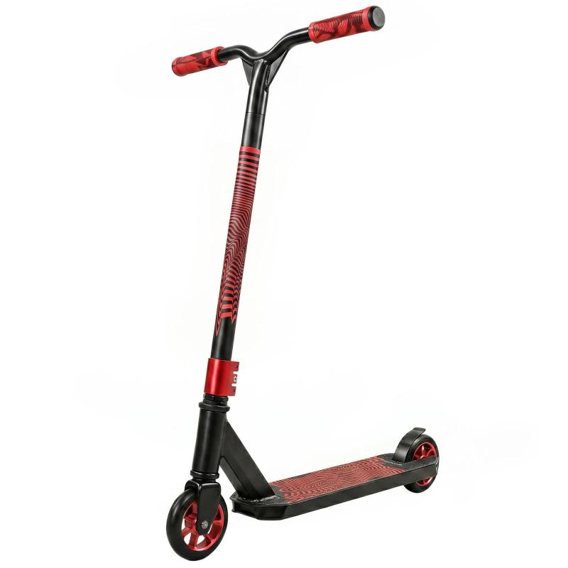 Freestyle Stunt Scooter – Ρουλεμάν ABEC-9, Ρόδες 120mm, 360° Περιστροφή – Κόκκινο (για Skatepark)