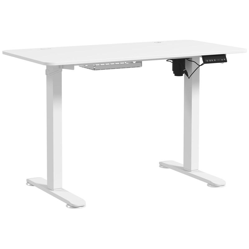 Ρυθμιζόμενο γραφείο, ύψος 120x60x72-116cm, λευκό