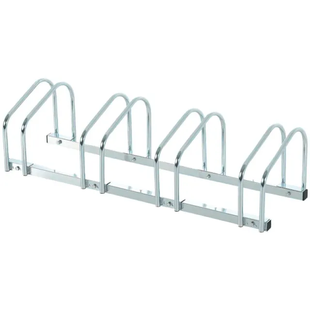 Ράγα για 4 Ποδήλατα, διαστάσεις 110L x 33W x 27H cm, ασημί γαλβανισμένος χάλυβας