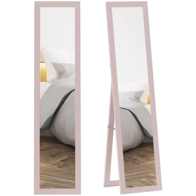 Καθρέφτης MDF πλήρους μήκους 157 x 37 cm, ανοιχτό μαργαριταρένιο ροζ
